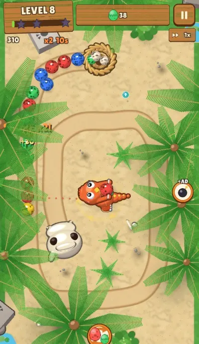 Dino Egg Blast gameplay