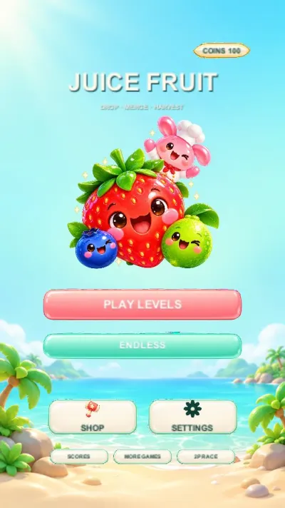 Juice Fruit: Merge Puzzle gameplay