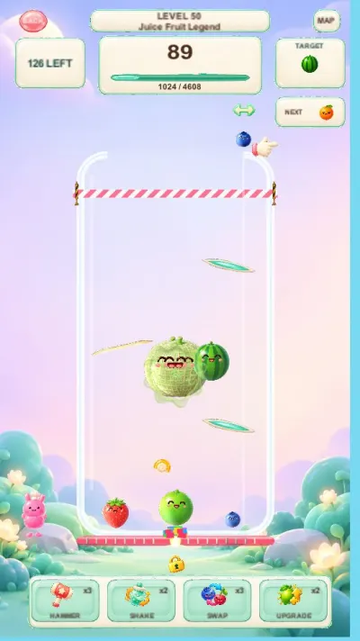Juice Fruit: Merge Puzzle gameplay