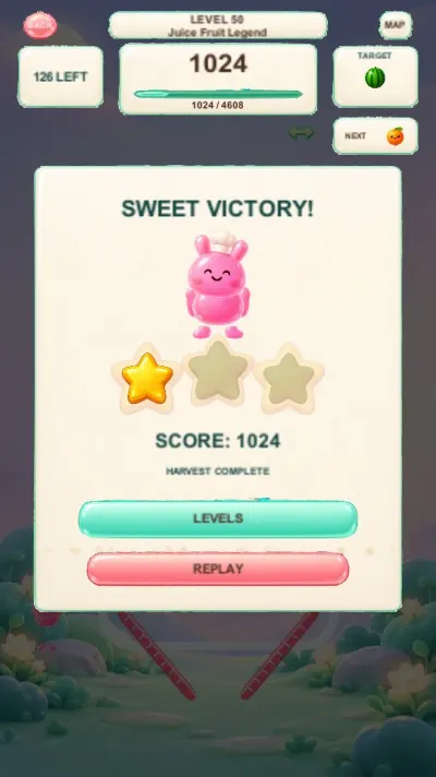Juice Fruit: Merge Puzzle gameplay