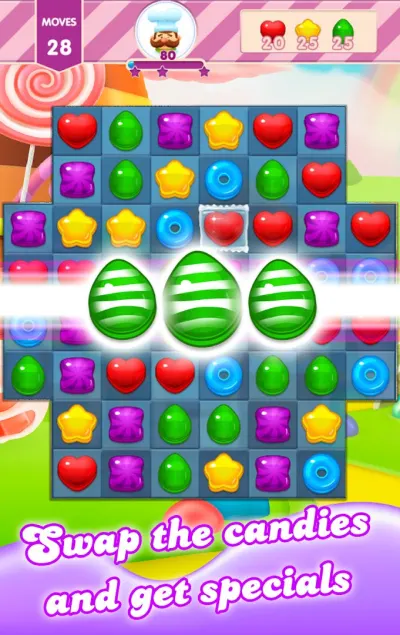 Sweet Candy - Match 3 Juicy gameplay